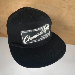 Chemical Guys Hat Cap Snap Back Adjustable Mens Black Car Supply Logo